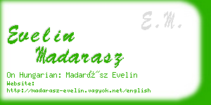 evelin madarasz business card